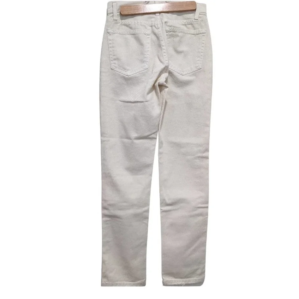 Reformation Julia High Waist Ivory Destroyed Cigarette Jeans Size 29 NWT - Picture 4 of 7